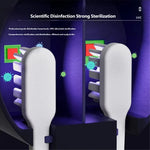 UVC ultraviolet sterilization diagram for automatic toothbrush dryer disinfection chamber
