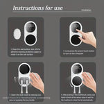 Step-by-step installation instructions for wall-mounted automatic rotating toothbrush dryer
